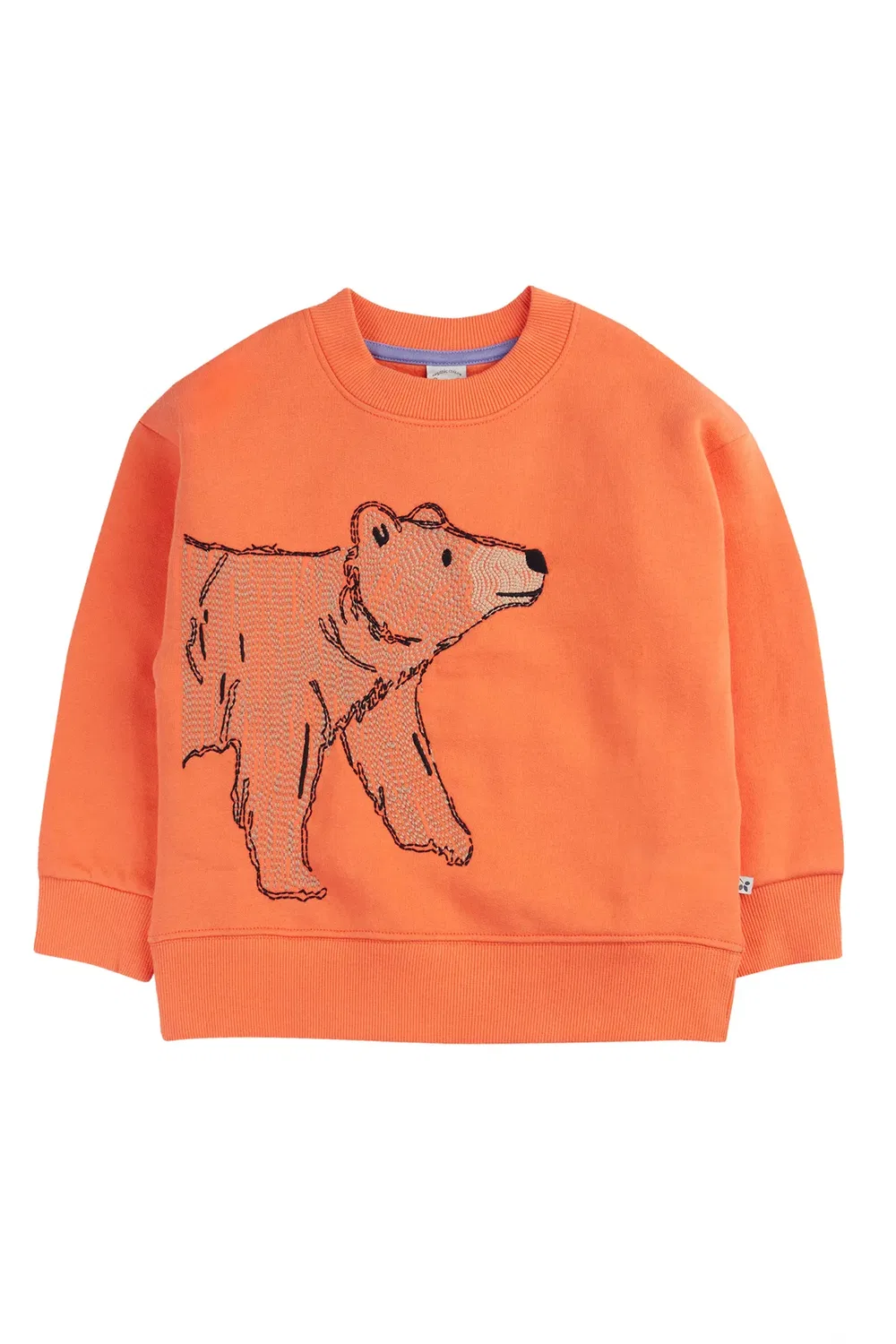 Детский свитшот с принтом Superb Stitched Frugi, Orange