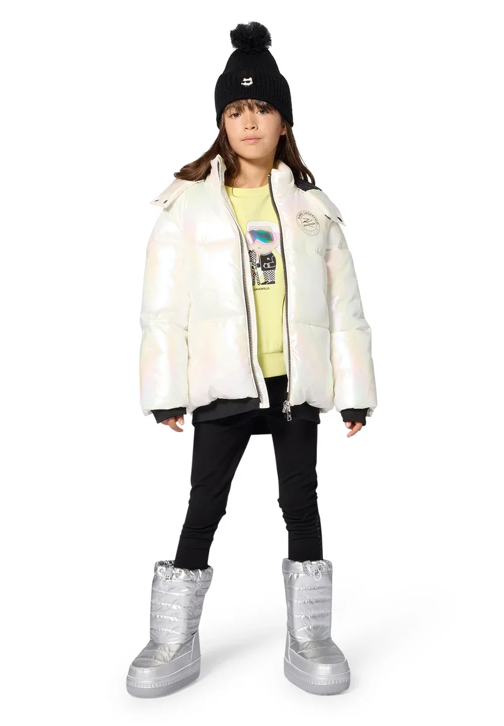 Леггинсы - леггинсы - брюки Karl Lagerfeld Kids, Black