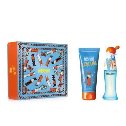 Туалетная вода Moschino I Love Love, 50 мл + лосьон для тела 100 мл