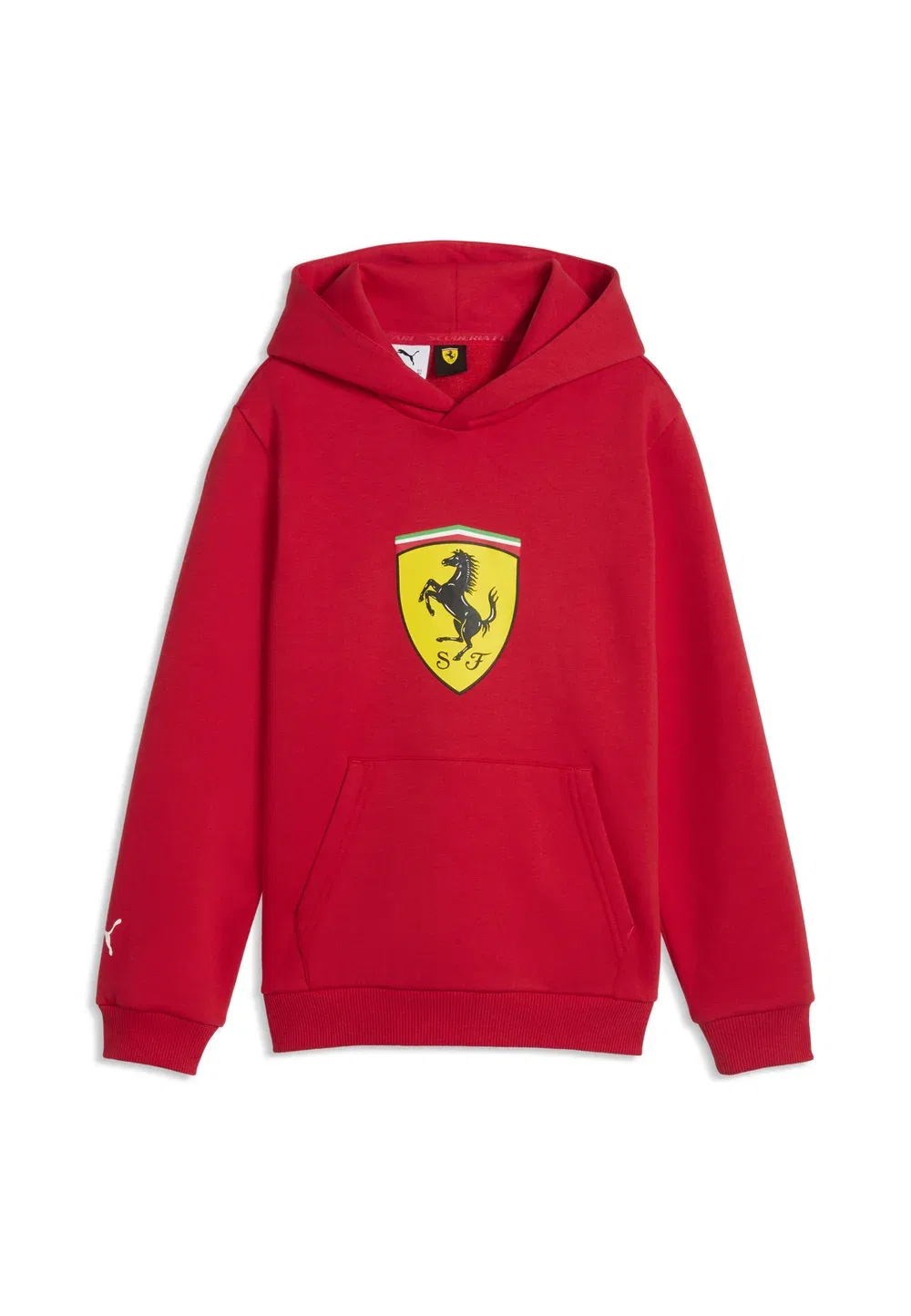Толстовка с флисовой подкладкой и цветным щитом Scuderia Ferrari Puma, Rosso Corsa — фото 4