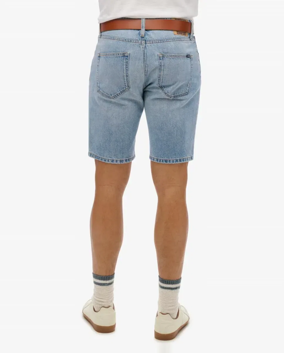 Мужские шорты прямого кроя из органического хлопка Superdry, Azul Claro — фото 3