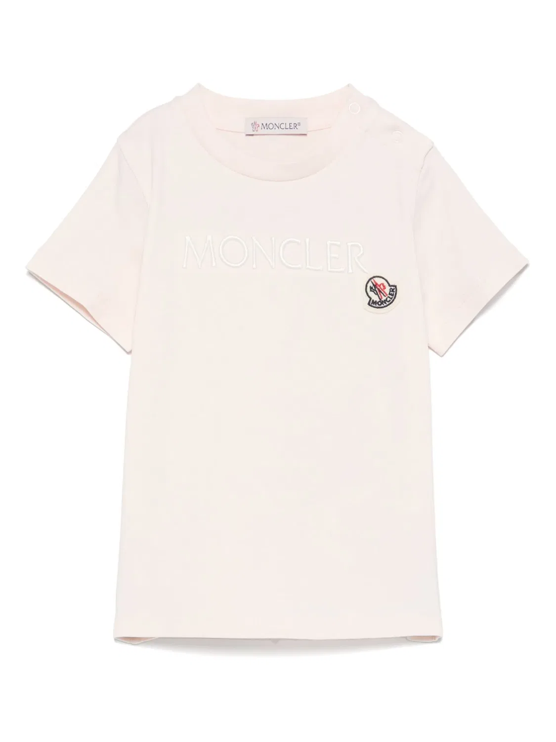 Футболка с короткими рукавами Moncler, розовый