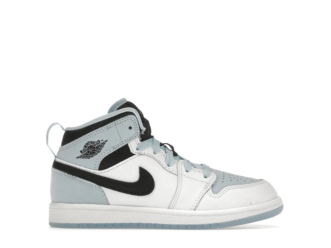 Детские кроссовки Lifestyle Jordan 1 Mid SE, White/Ice Blue-Black
