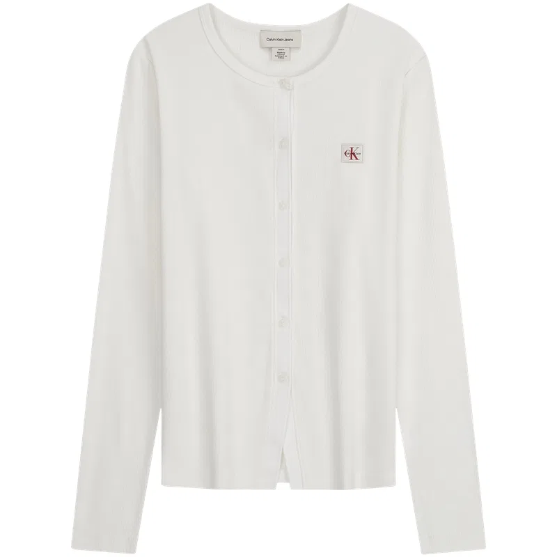 Женский джемпер с круглым вырезом Calvin Klein, Moon White