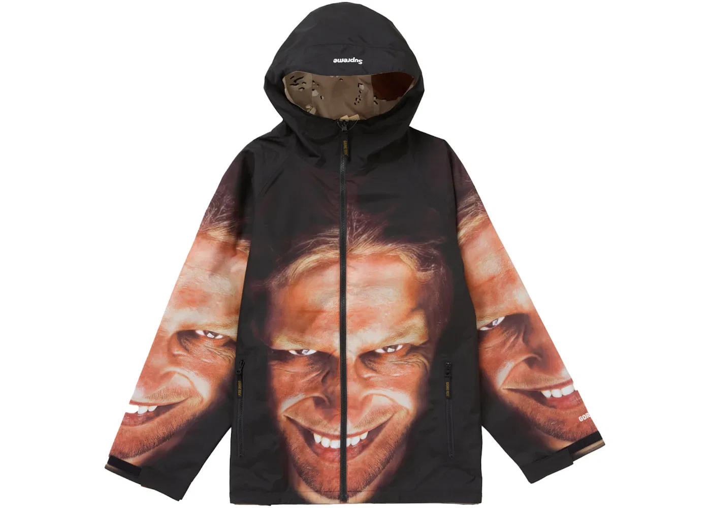 Мужская куртка с капюшоном двусторонняя Supreme Aphex Twin, Chocolate Chip Camo