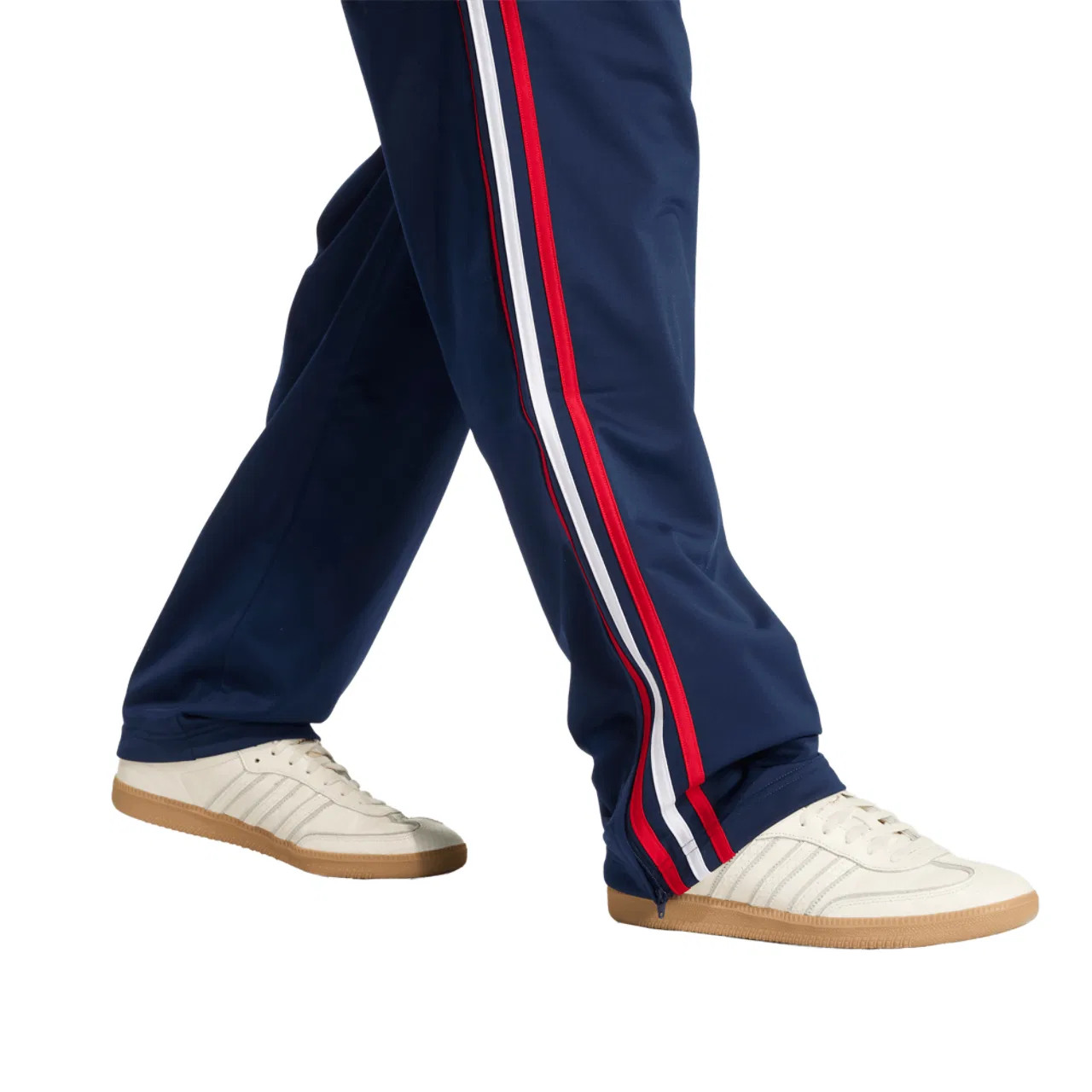 Мужские спортивные брюки Firebird Adidas, цвет Night Indigo/Better Scarlet/White — фото 4
