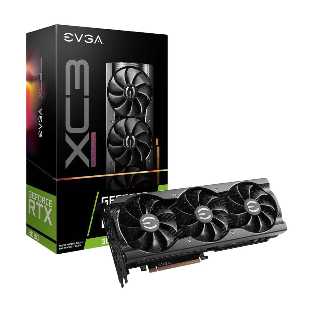 

Видеокарта EVGA GeForce RTX 3080 XC3, 10GB GDDR6X, 10G-P5-3885-KL
