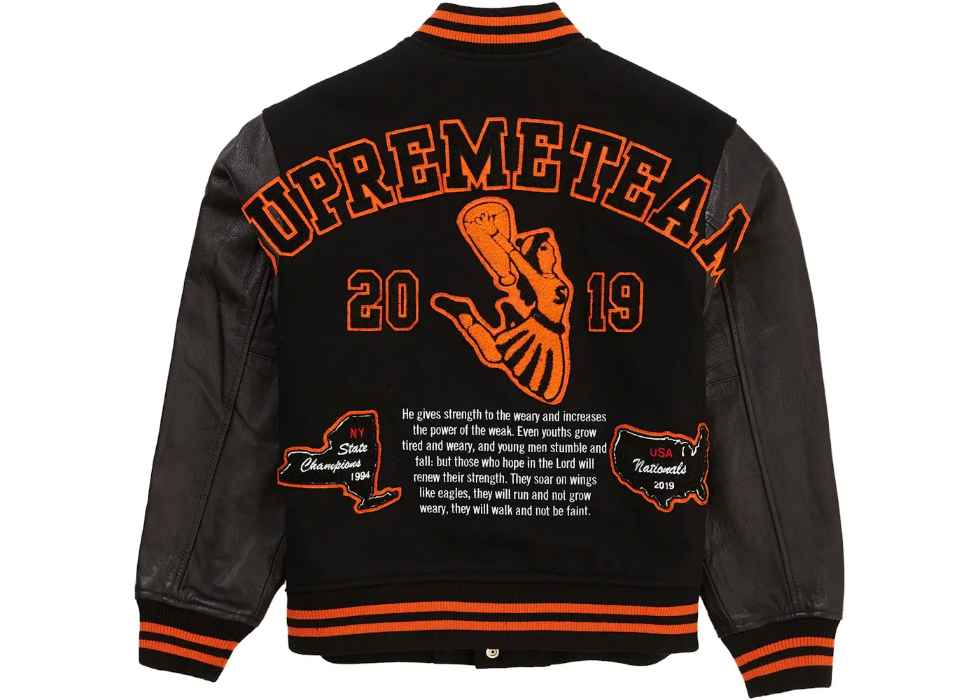 Мужская куртка с принтом Supreme Jacket, Black — фото 3