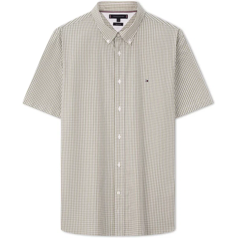 Мужская рубашка с принтом Tommy Hilfiger, Gray Plaid L9F