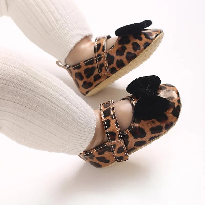 Детские туфли Мэри Джейн для девочек с принтом леопарда Purepips, Leopard — фото 2