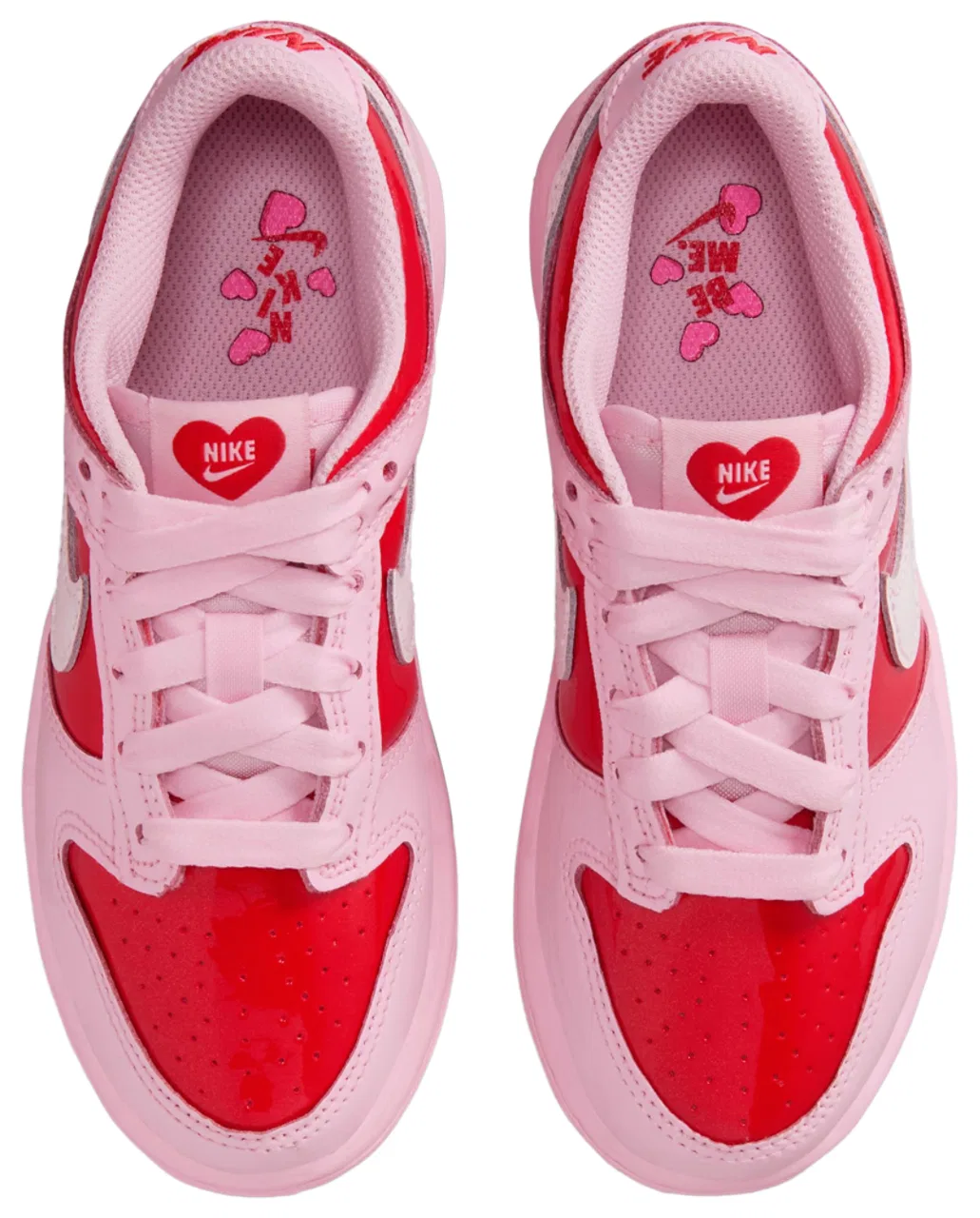 Кроссовки для девочек Dunk Low Valentine's Day Nike, цвет Pink Foam/Summit White/Red — фото 4