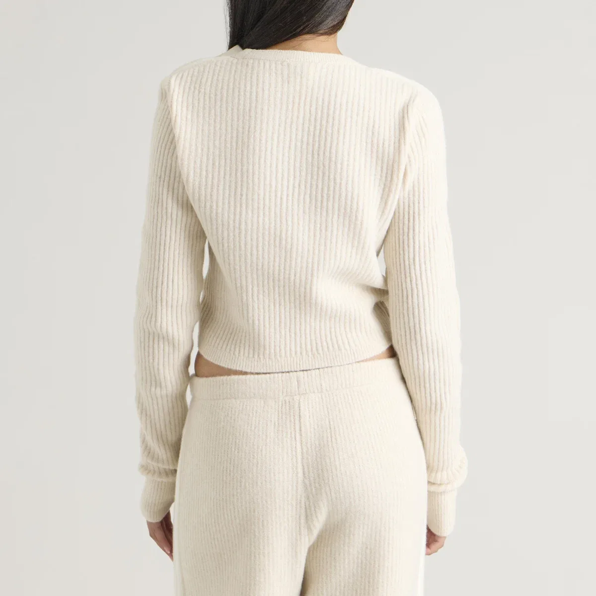 Кардиган-обертка с V-образным вырезом X Jennie Knit Wrap Cardigan Adidas, Clear Brown — фото 3