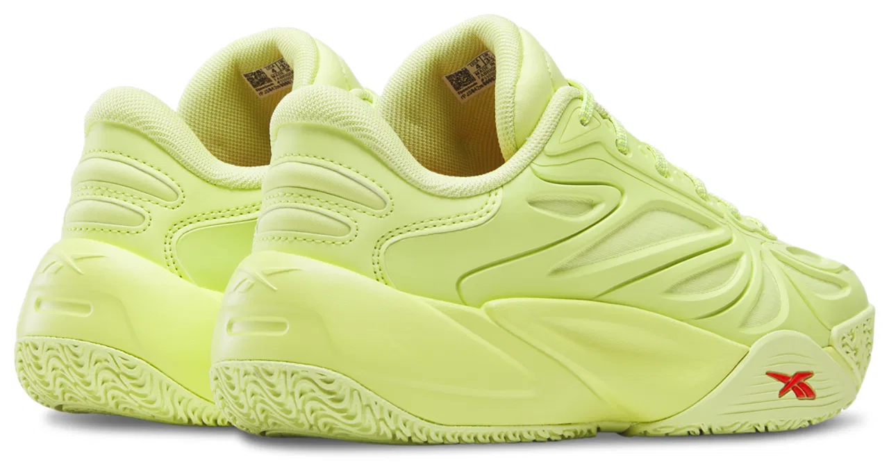 Кроссовки для девочек Angel Reese 1 Reebok, цвет Highlighter Green — фото 2