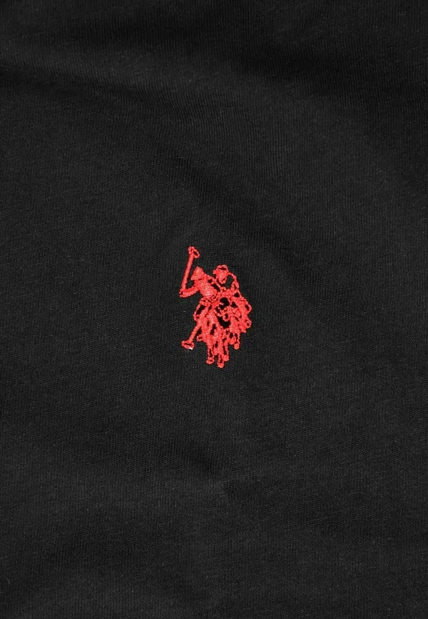 Футболка хлопковая Basic T-shirt U.S. Polo Assn, черный U.S. Polo Assn. — фото 4