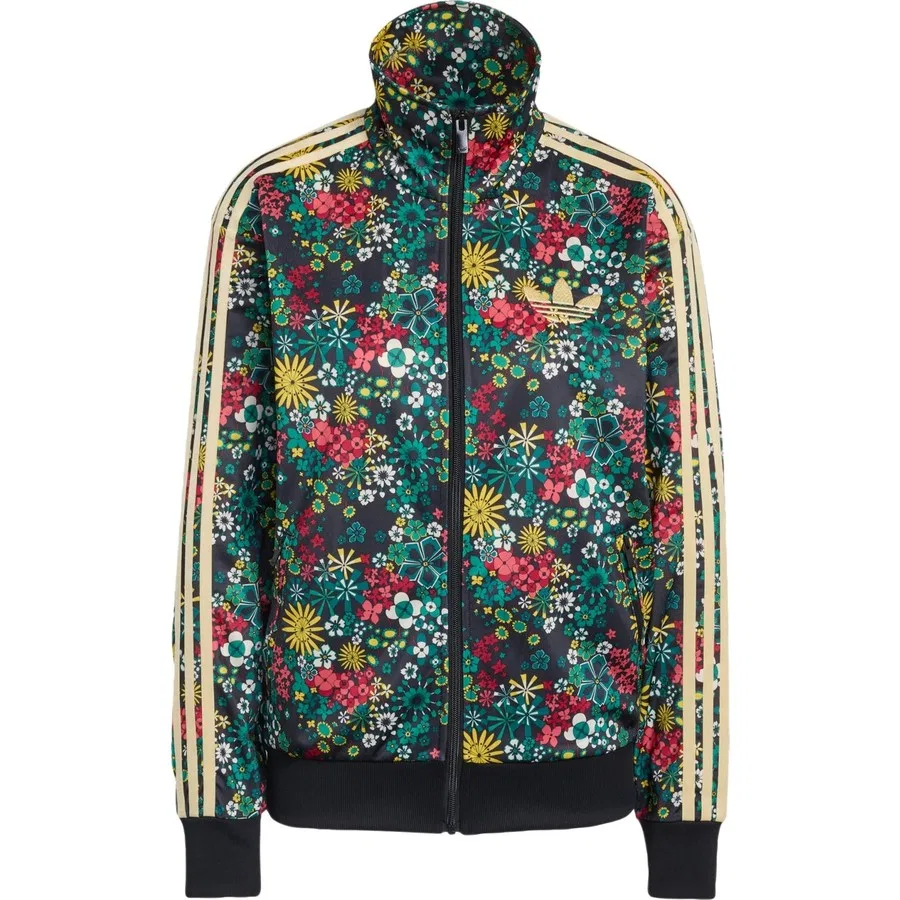 Женский спортивный костюм с принтом Liberty London Firebird adidas Originals, Черно-зеленый — фото 3