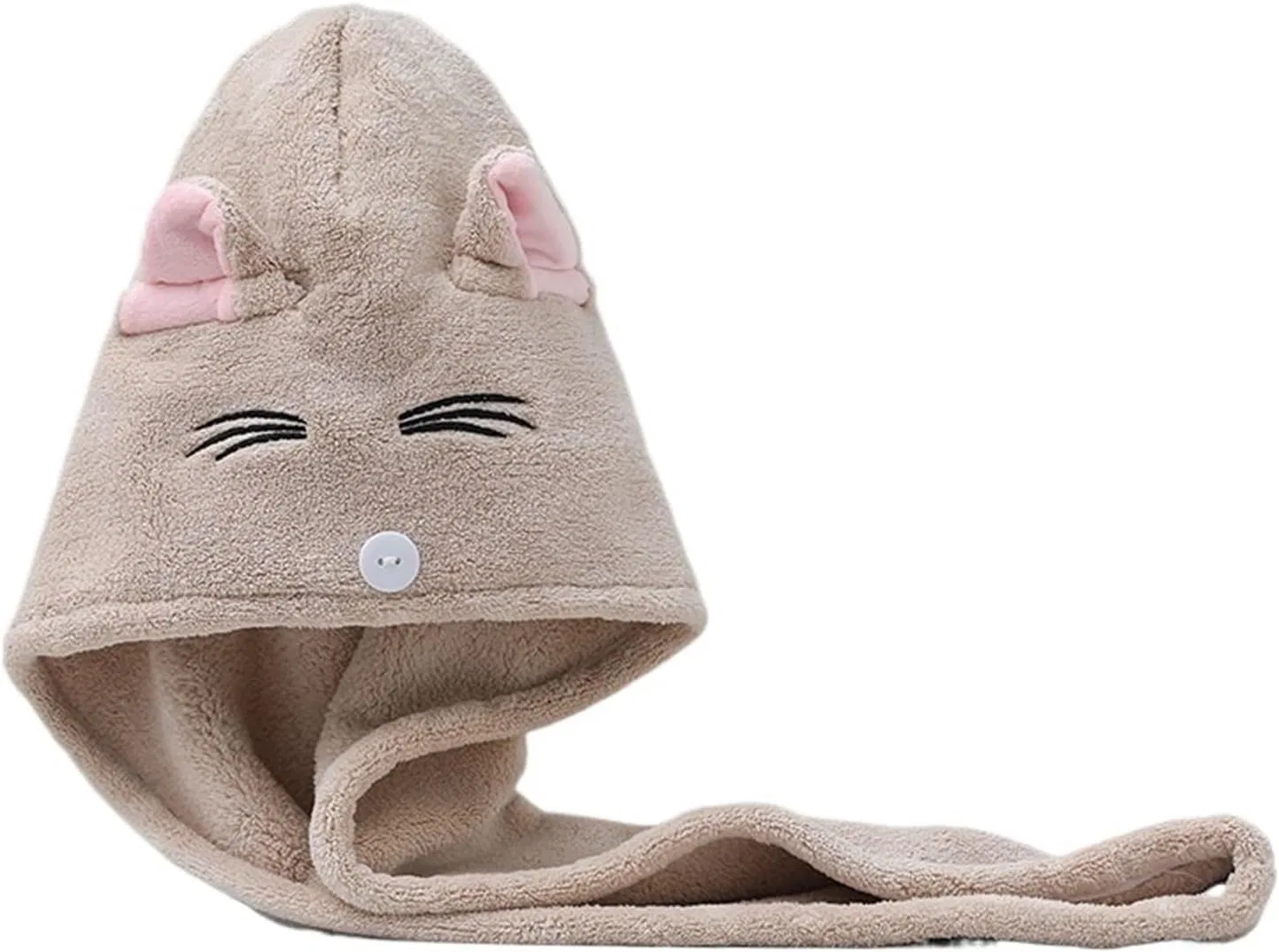 Шапочка для душа из микрофибры TYNXK, 25x65 см, Хаки