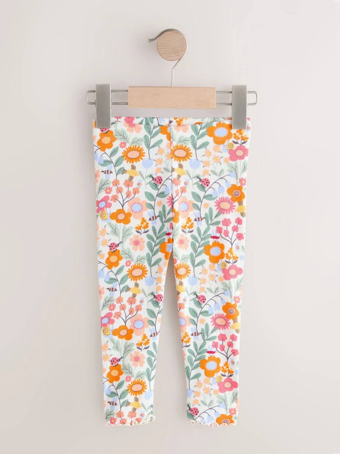 Леггинсы с цветочным принтом, Orange Ditsy Floral Next, Оранжевый — фото 4