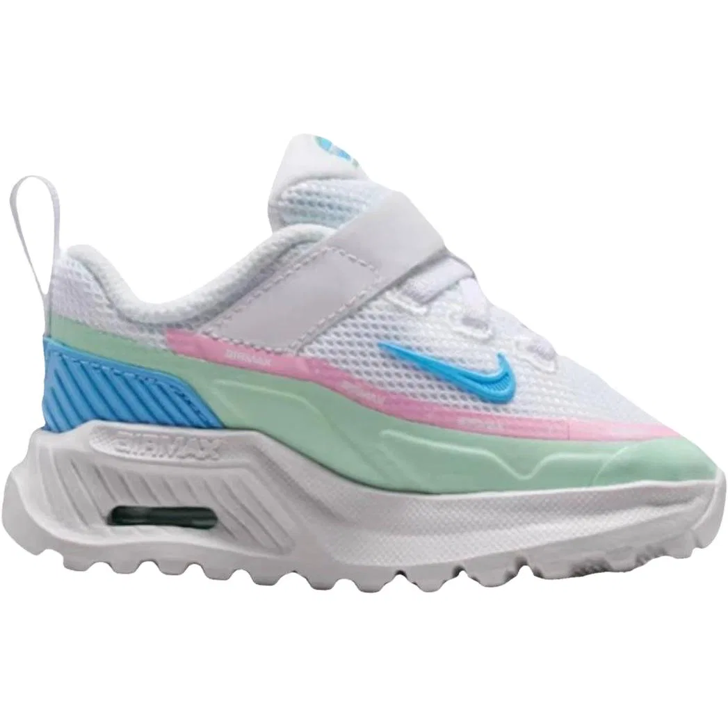 Детские кроссовки для малышей Air Max BIA Nike, White/Arctic Green/Pink/Soccer Ball Blue — фото 3
