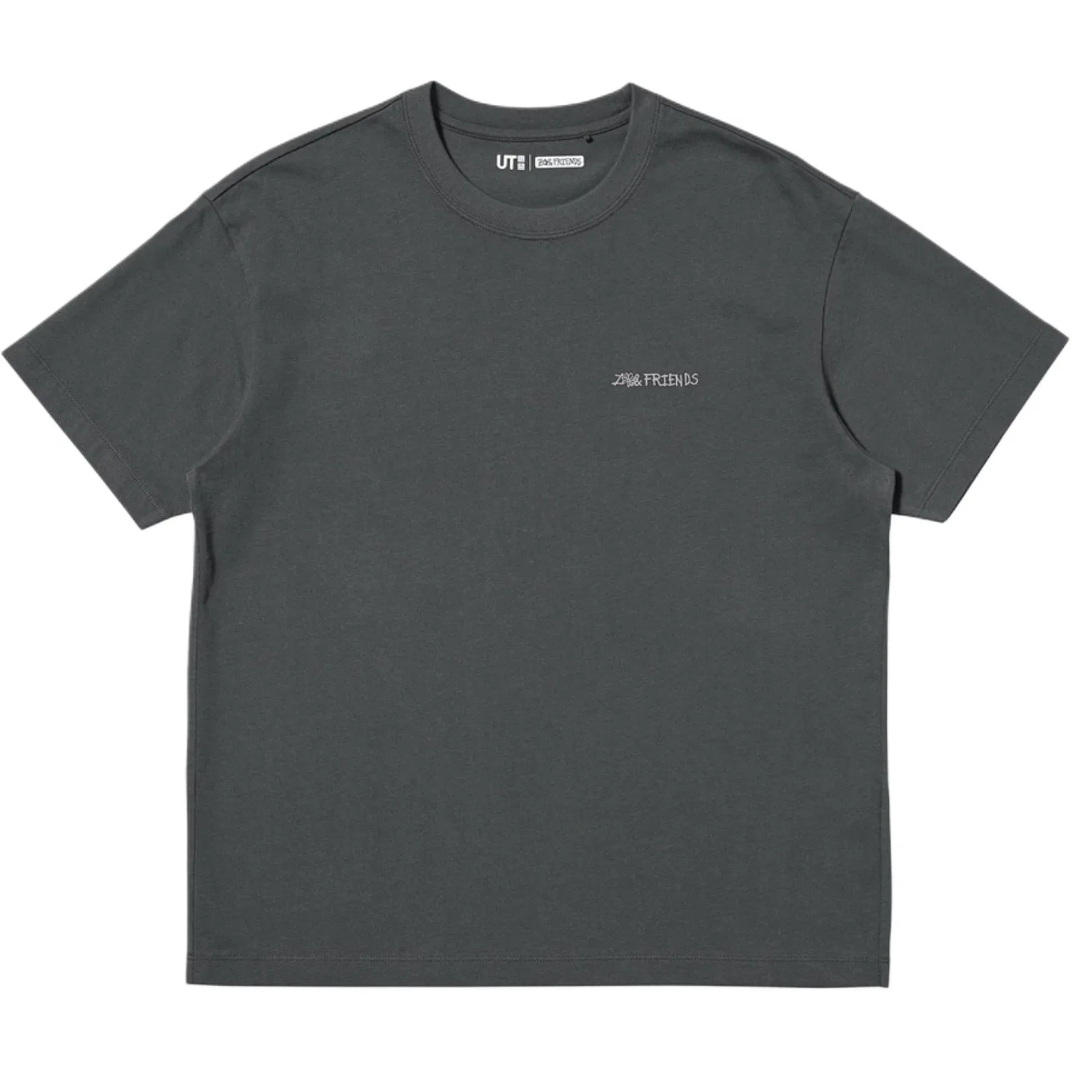 Футболка с круглым вырезом, Galaxy, ZO&FRIENDS, UNIQLO, Dark Gray