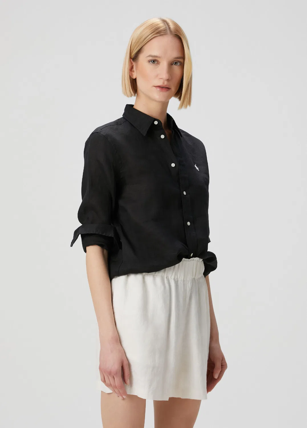 Рубашка Classic Fit Polo Ralph Lauren, black — фото 3