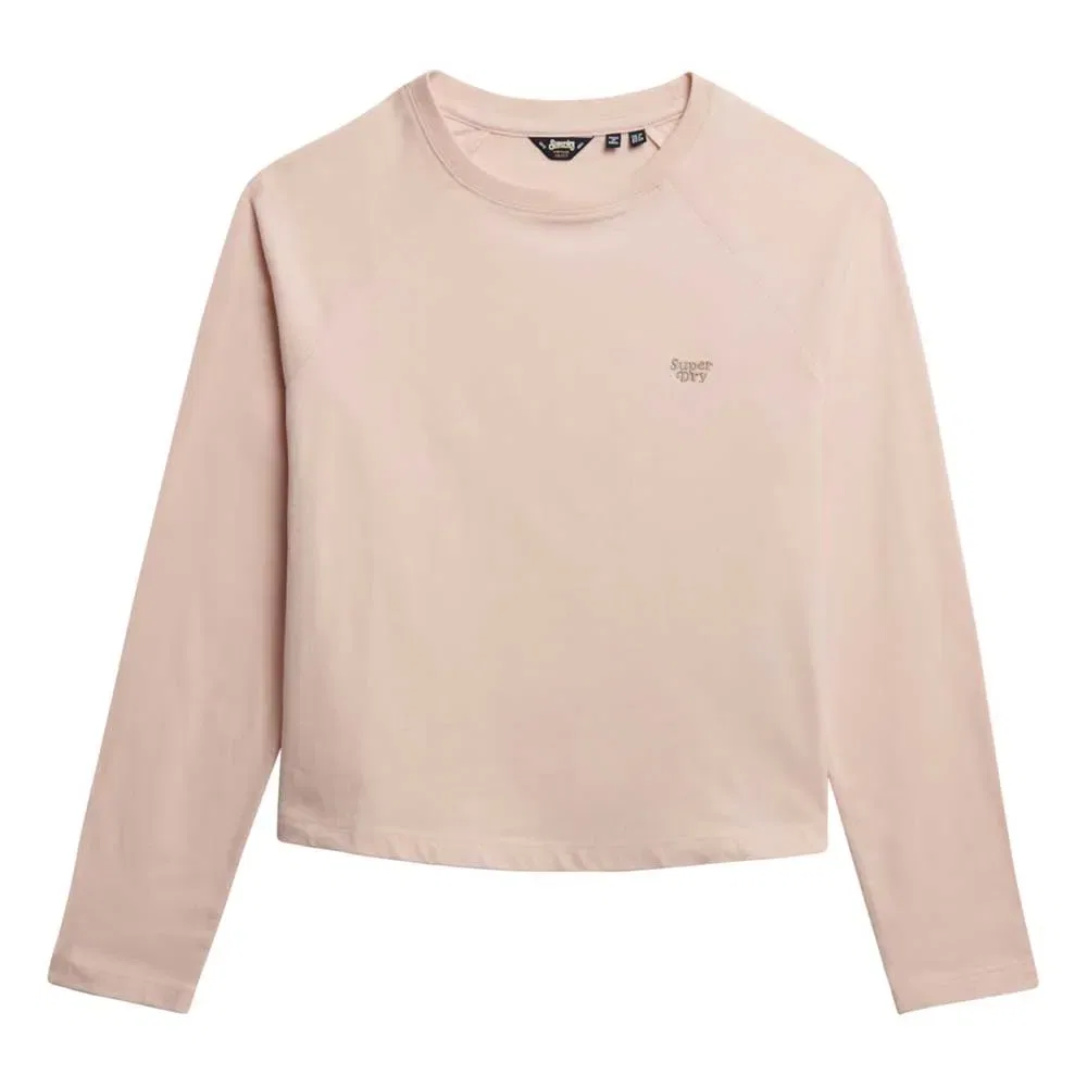 Лонгслив Essential Logo Superdry, розовый