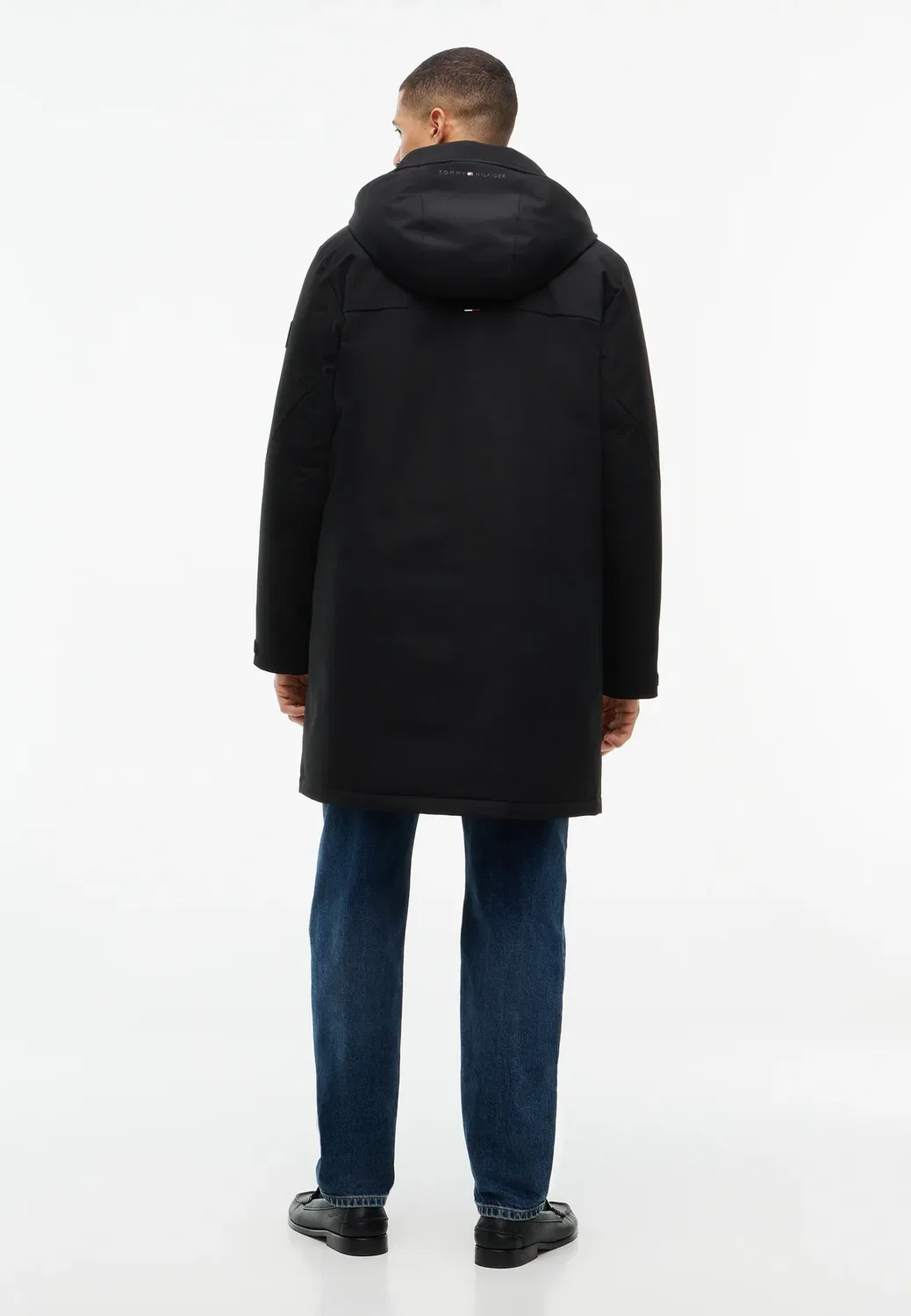 Технологичная стеганая парка с капюшоном Tommy Hilfiger, Black — фото 2