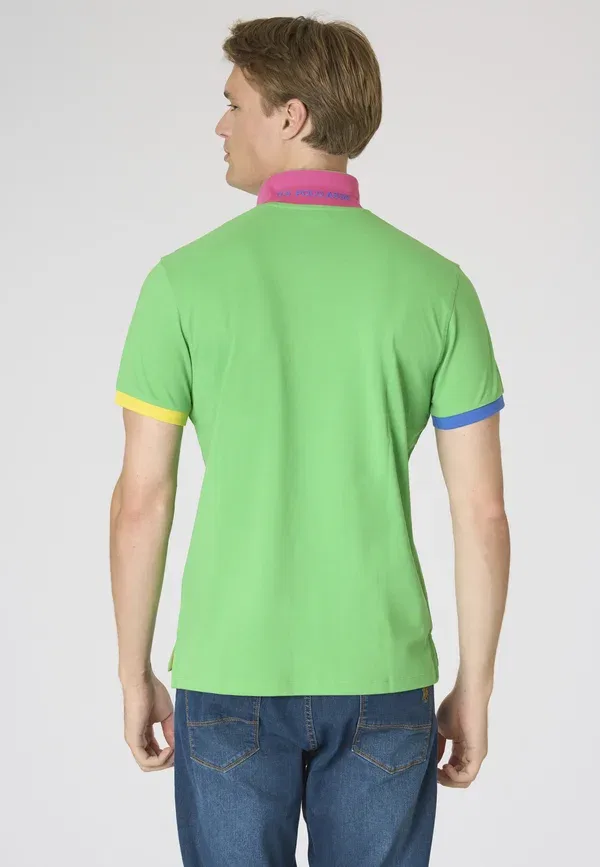 Футболка хлопковая Basic t-shirt U.S. Polo Assn., Verde, зеленый — фото 3