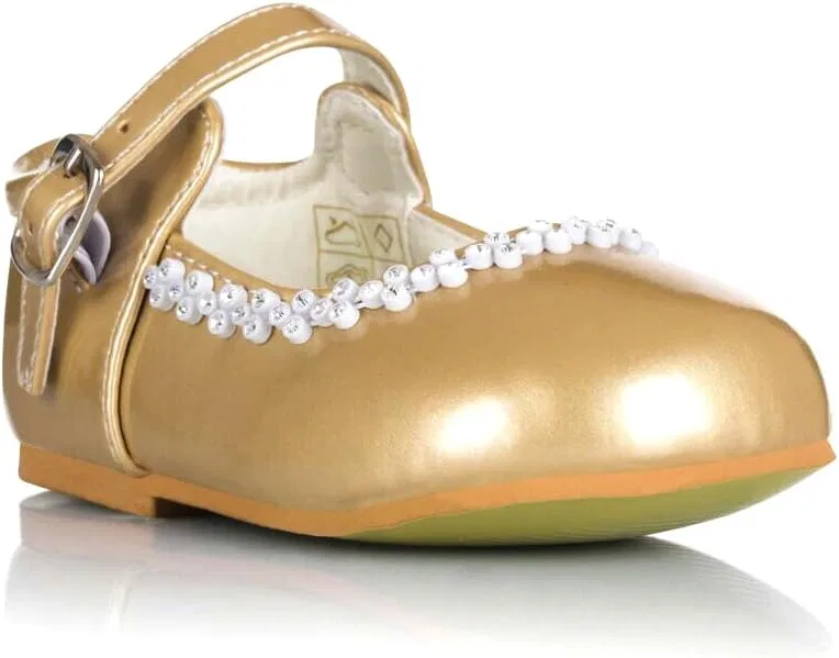 Детские туфли Мэри Джейн с пряжкой TIA LONDON, Gold