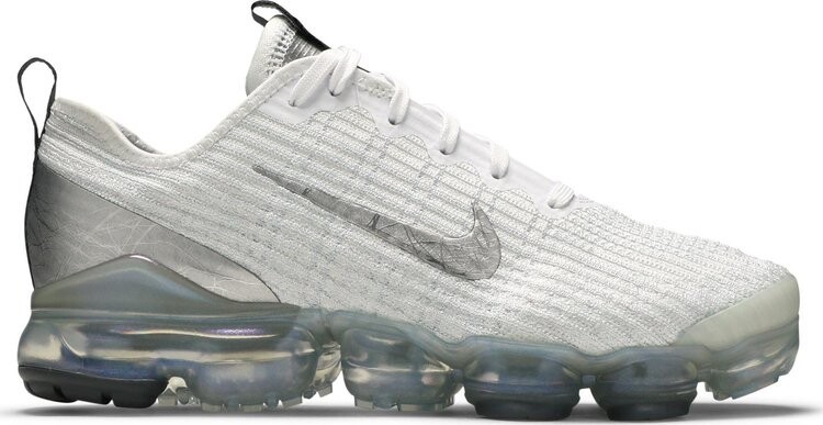 

Кроссовки Nike Air VaporMax Flyknit 3 GS 'White Silver', белый
