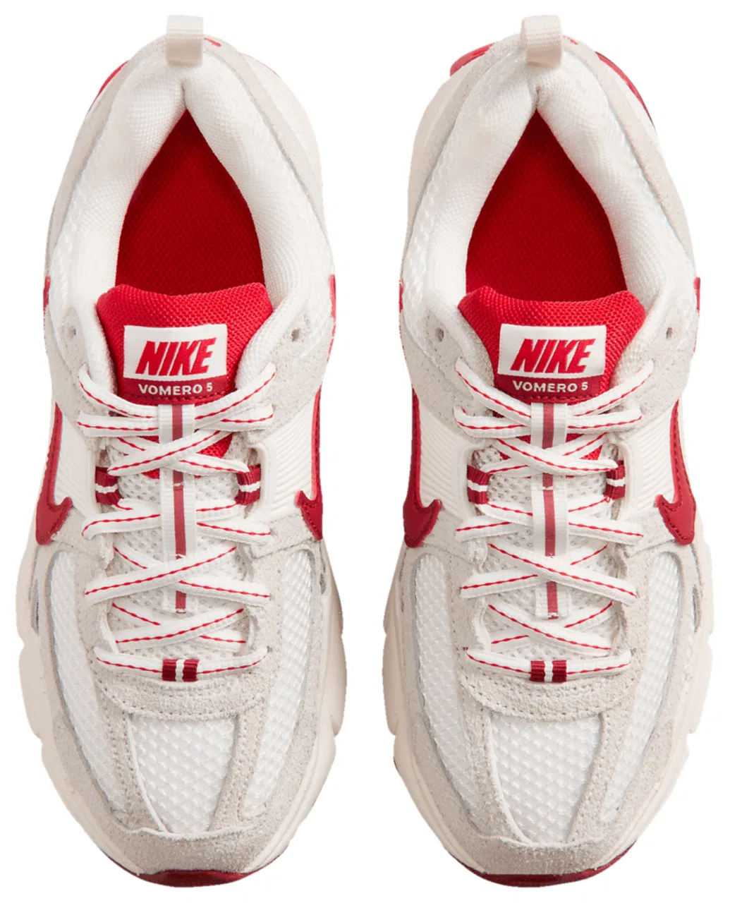 Кроссовки для мальчиков Vomero 5 SE Nike, цвет Sail/University Red/Team Crimson — фото 4