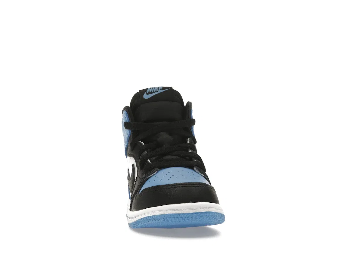 Детские кроссовки с принтом Jordan 1 Retro High OG UNC Toe Jordan, University Blue/Black/White — фото 2