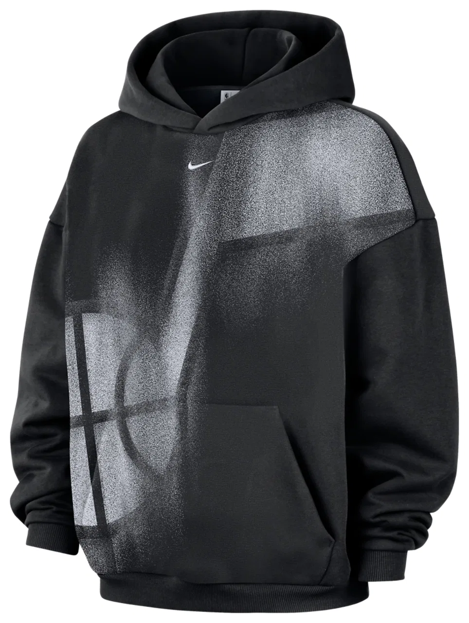 Мужская толстовка с капюшоном Therma-FIT Jazz Basketball Icon Nike, белый/черный
