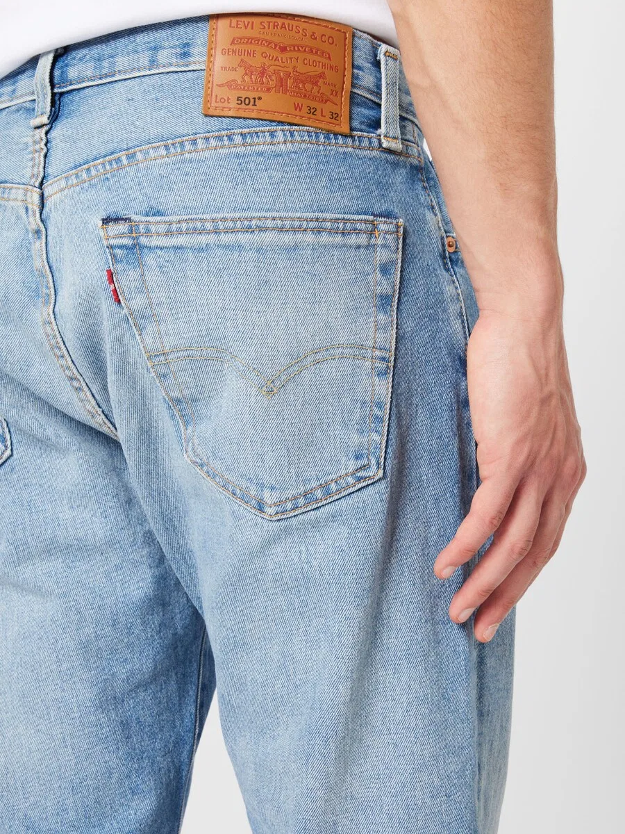 Джинсы LEVI'S Regular '501 Levi's' светло-голубого цвета — фото 2