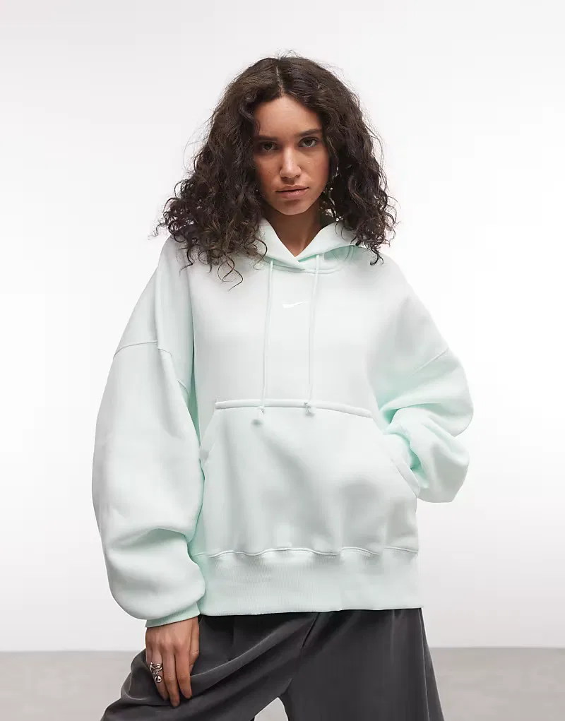 Толстовка Nike Phoenix Fleece оверсайз светло-зеленый