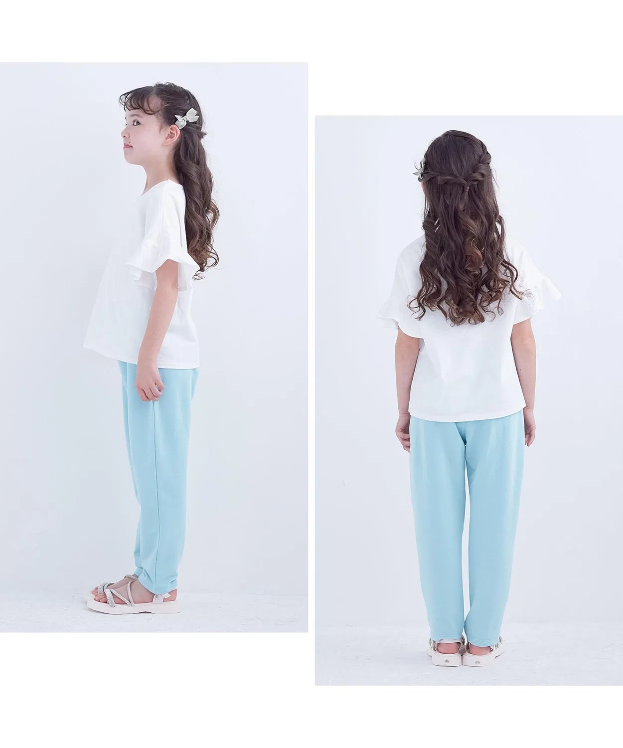 Детские брюки из мягкого хлопка с длинным рукавомGITA, Grayish Beige — фото 4