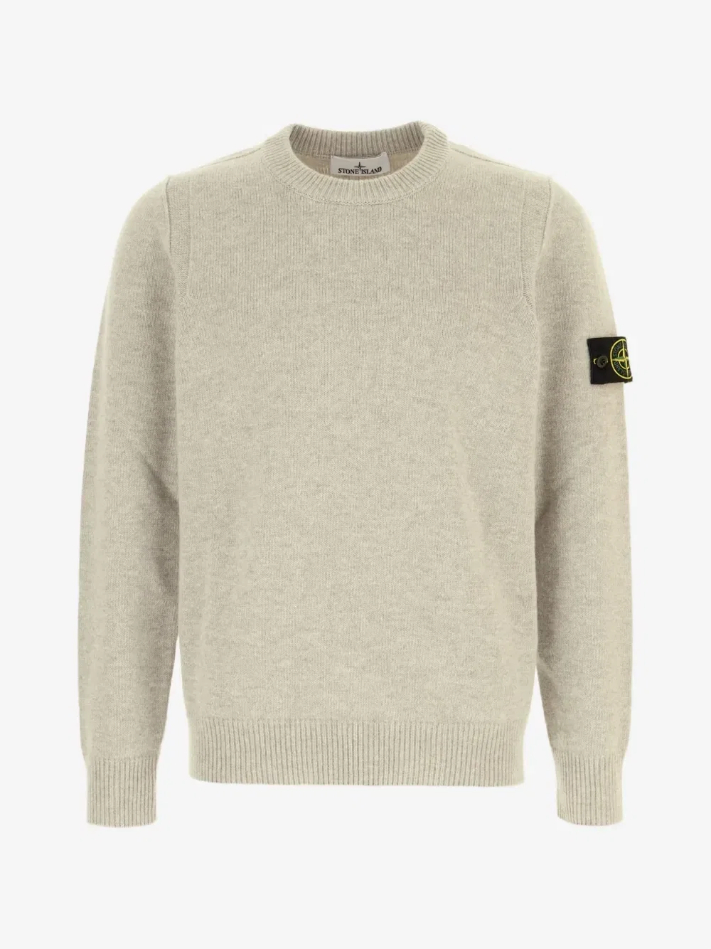 Джемпер из овечьей шерсти Stone Island, бежевый