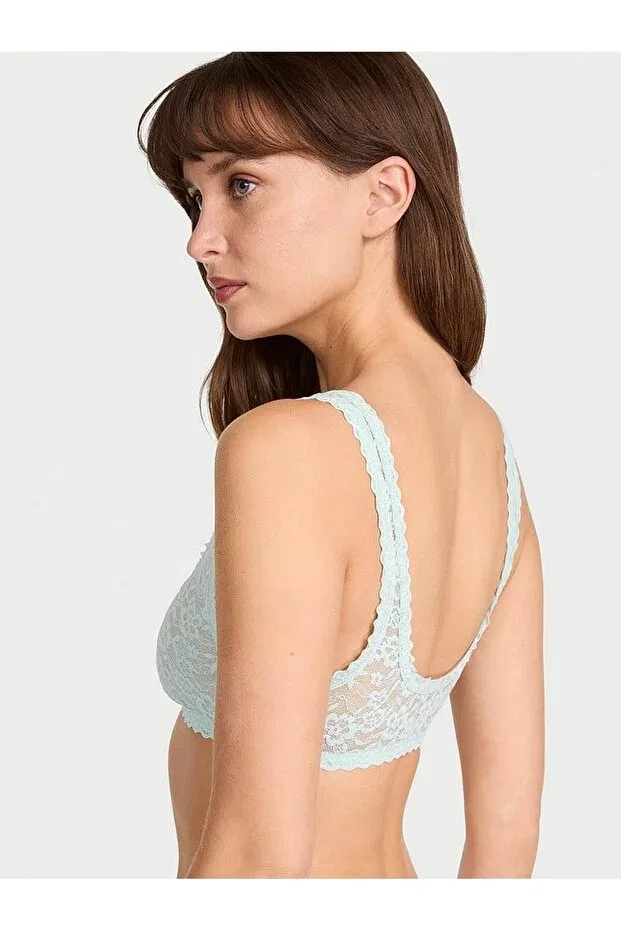 Женский бюстгальтер-бралетт кружевной Victoria'S Secret, Wind Blue — фото 2