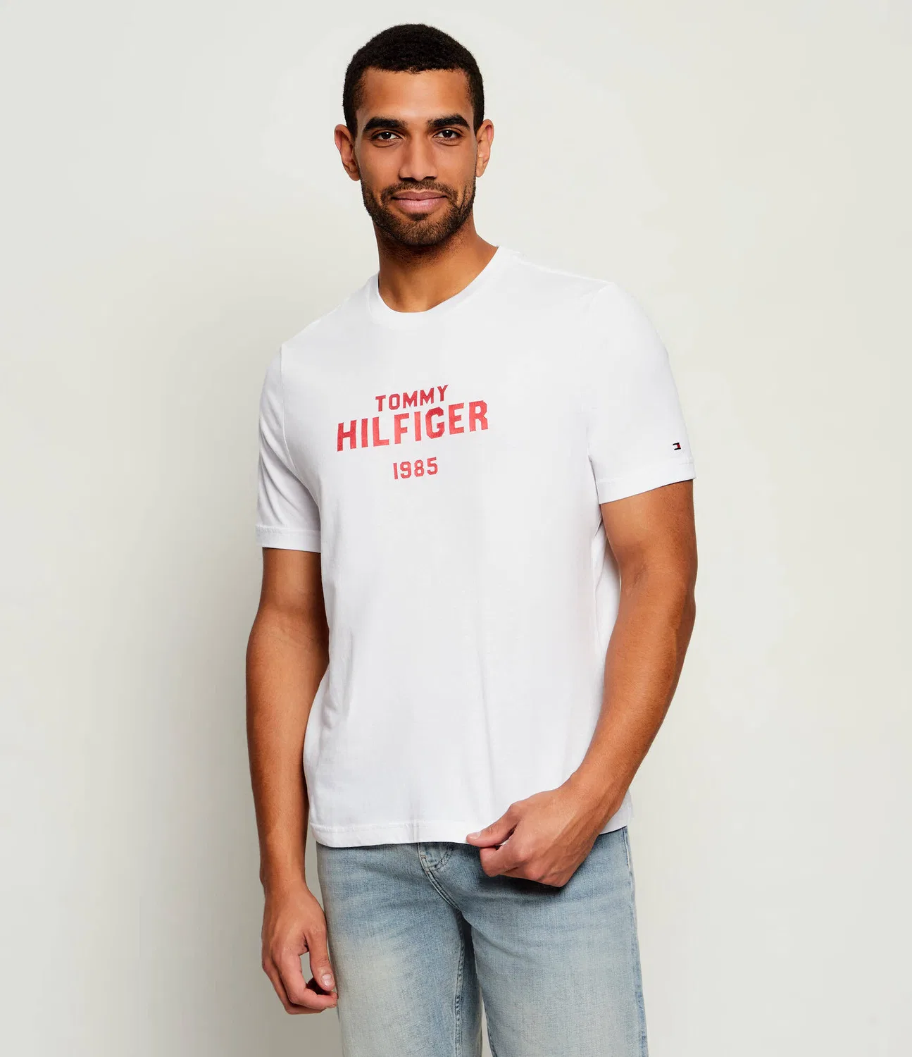 Футболка с круглым вырезом Tommy Hilfiger, Bianco