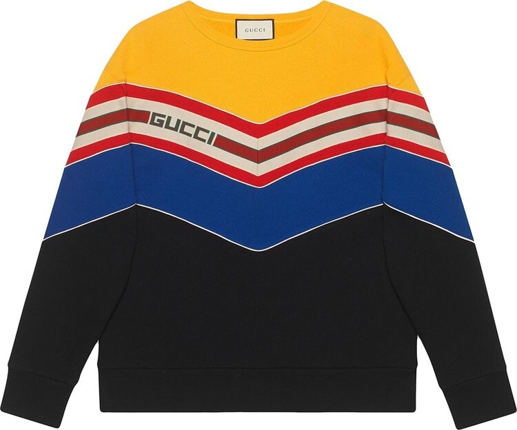 

Толстовка Gucci Chevron Stripe Sweatshirt Multicolor, разноцветный