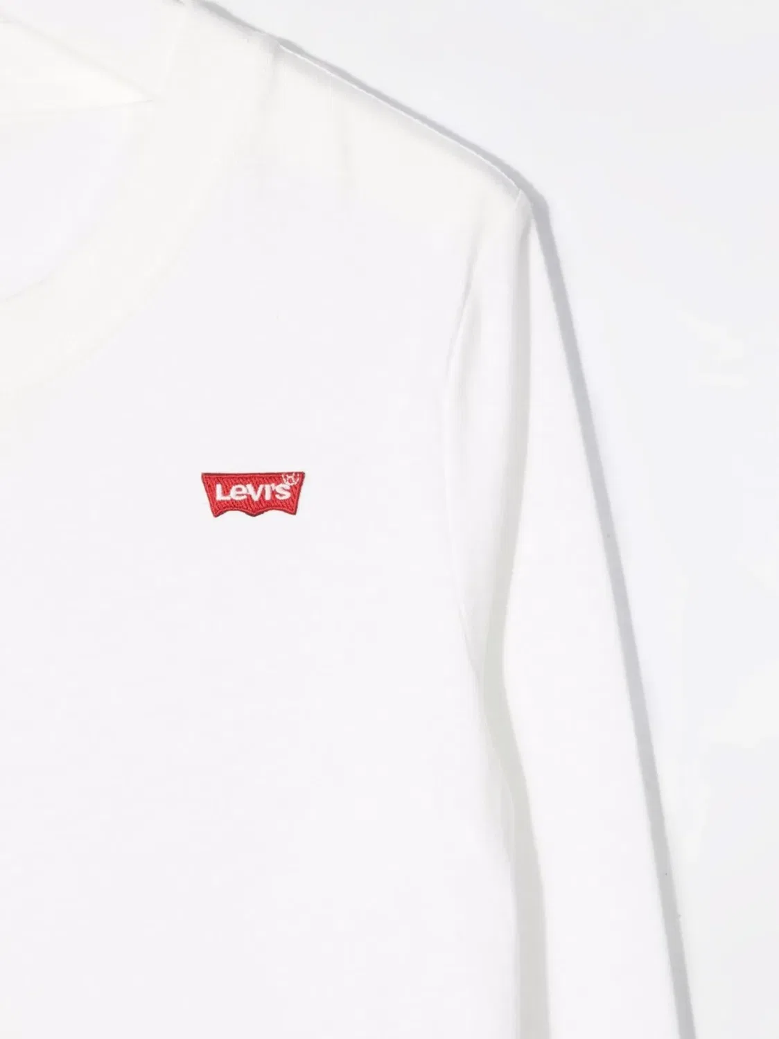 Хлопковая футболка с логотипом Levi's, белый — фото 3