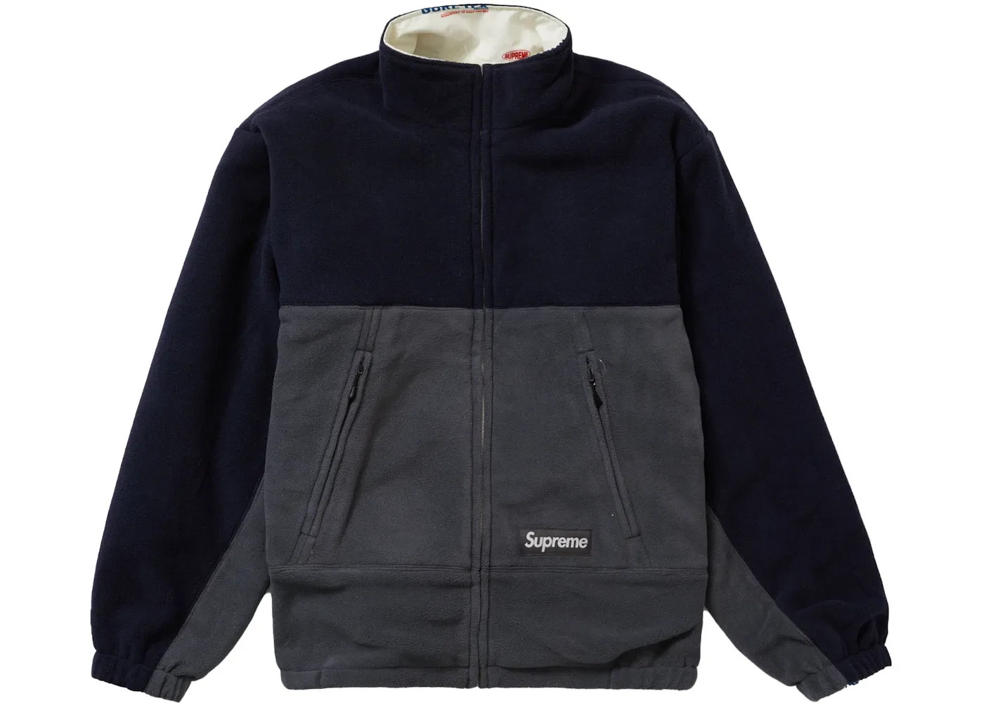 Мужская куртка с принтом Supreme GORE-TEX Reversible Polartec Lined Jacket, Natural Logos — фото 3