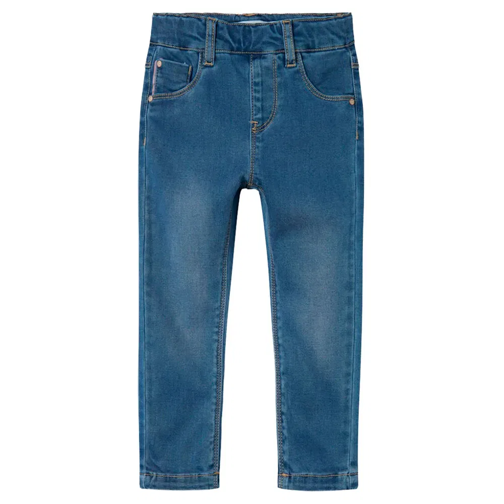 Детские джинсы для девочек с регулируемой талией Salli Slim 5357 Name it, Blue — фото 3