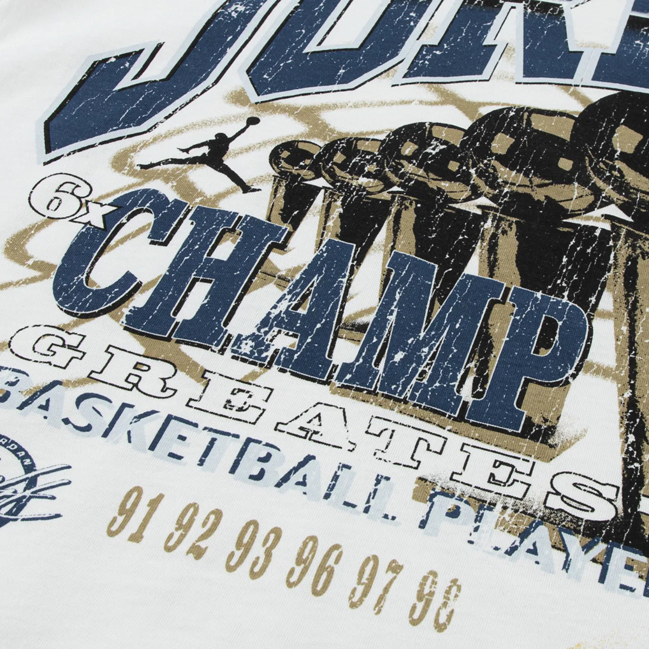 Футболка для мальчиков 6 Time Champ Jordan, цвет Blue/Sail — фото 3