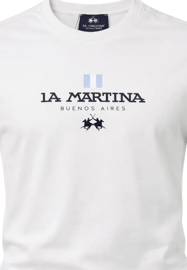 Футболка La Martina, белый — фото 3