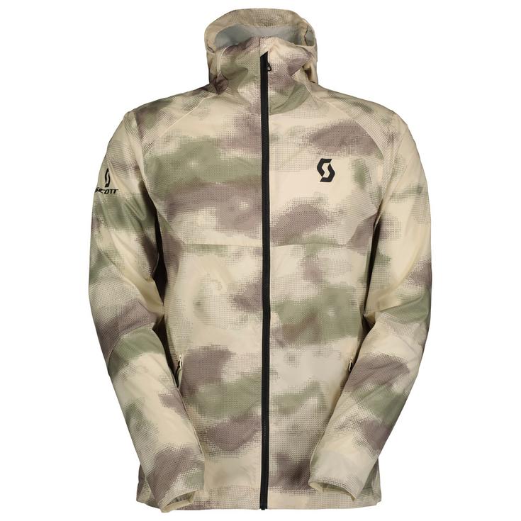 

Куртка для трейлраннинга Explorair, легкая ветровка, хлопок, белый, сено, зеленый - s Scott