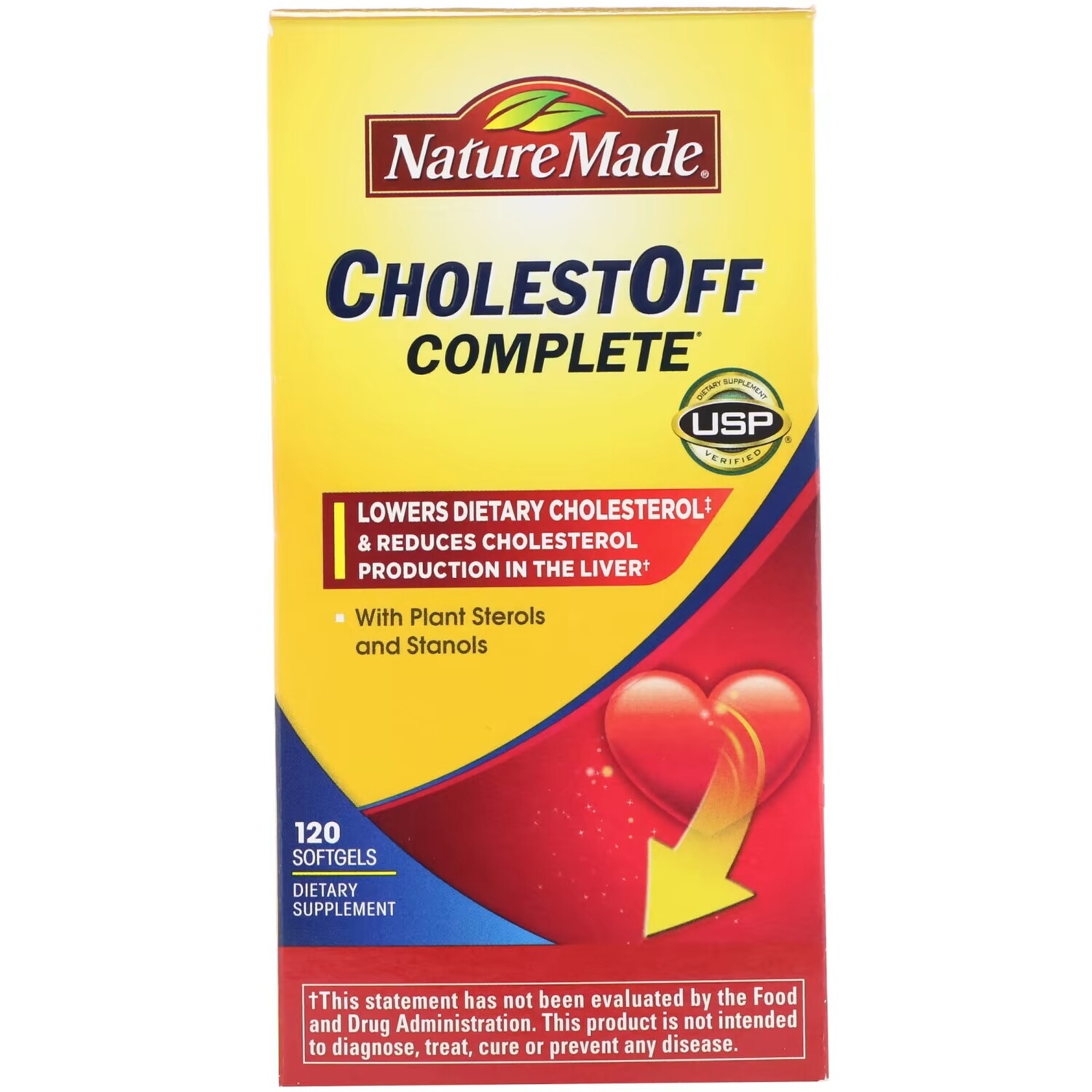 

Добавка Nature Made CholestOff Complete, 120 мягких желатиновых капсул