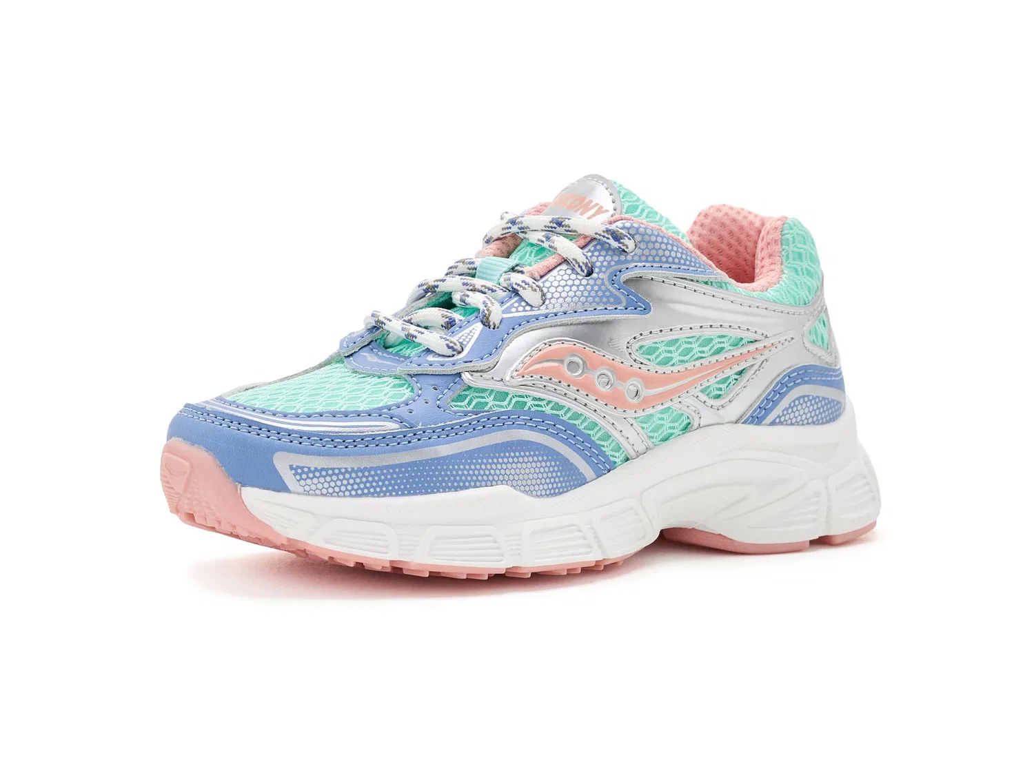 Кроссовки Turbo XT (для маленьких и больших детей) Saucony Kids, Periwinkle/Pink — фото 2
