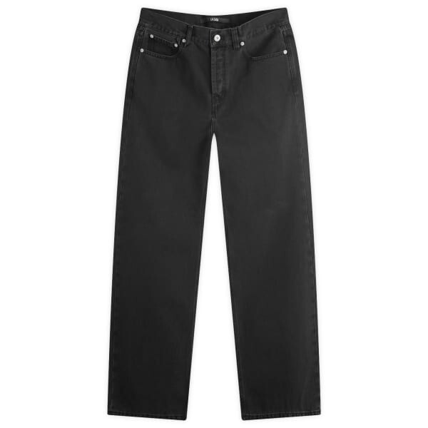 

Джинсы с кожаными заплатками Jacquemus, черный