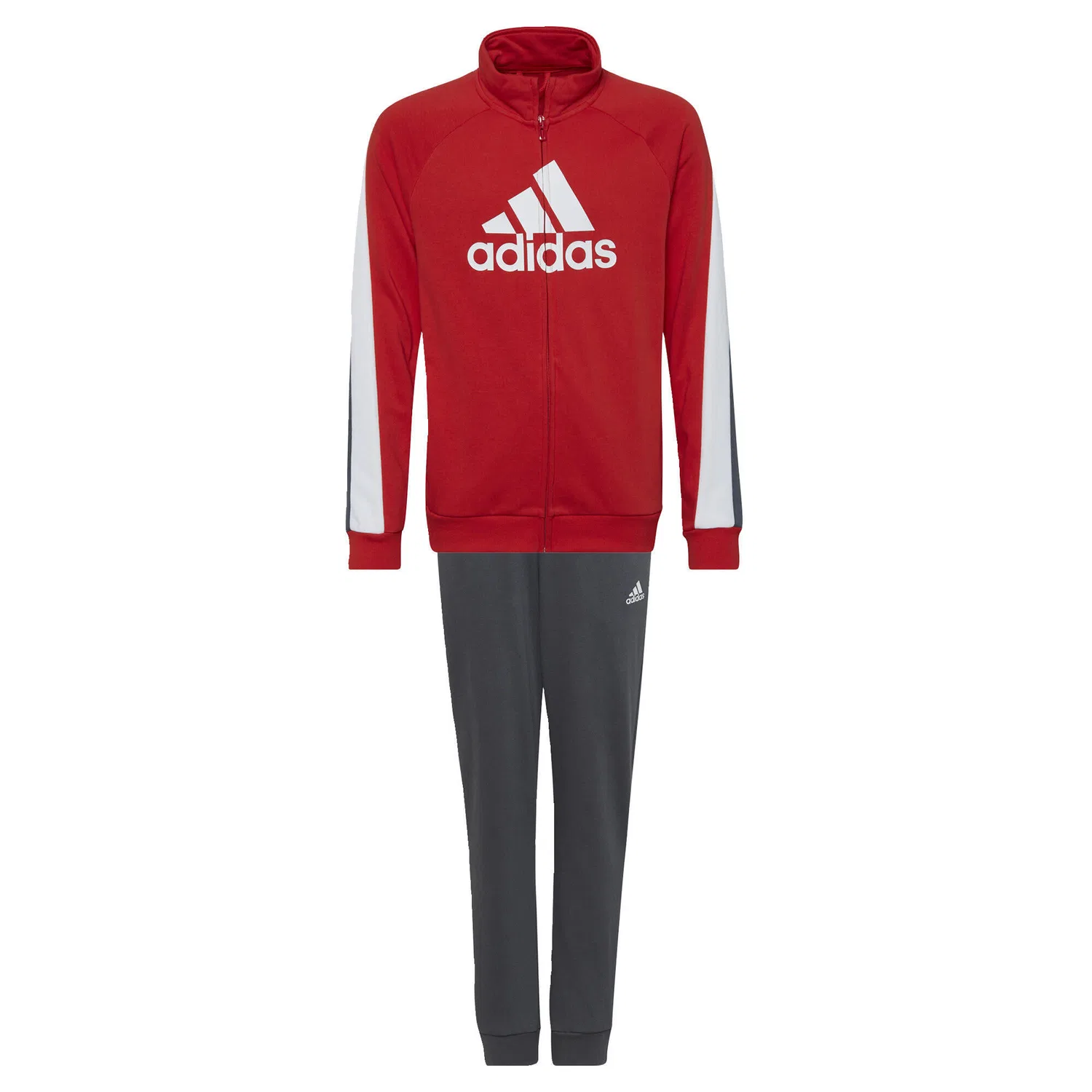 Детский спортивный костюм Colorblock Big Badge of Sport Adidas, Rot Schwarz Grau