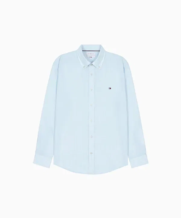 Рубашка с пуговицами, льняная смесовая, Regular Fit, Tommy Hilfiger — фото 2